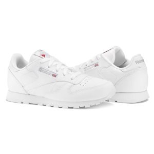 Adidasy Dziecięce Reebok Classic Leather Białe PL 23HXEOL